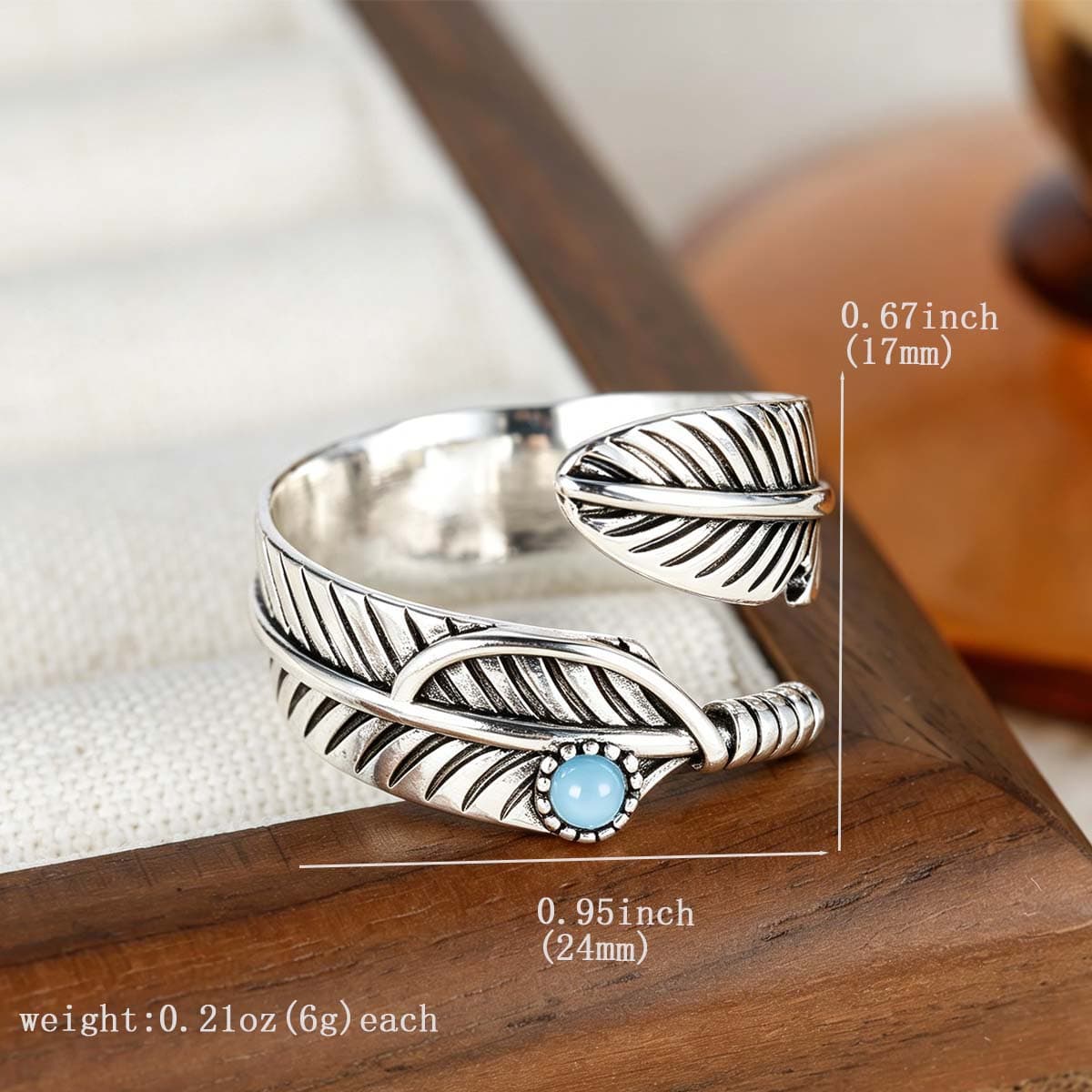 Artistic Ethnic Adjustable Open Ring, Unique Charming Design